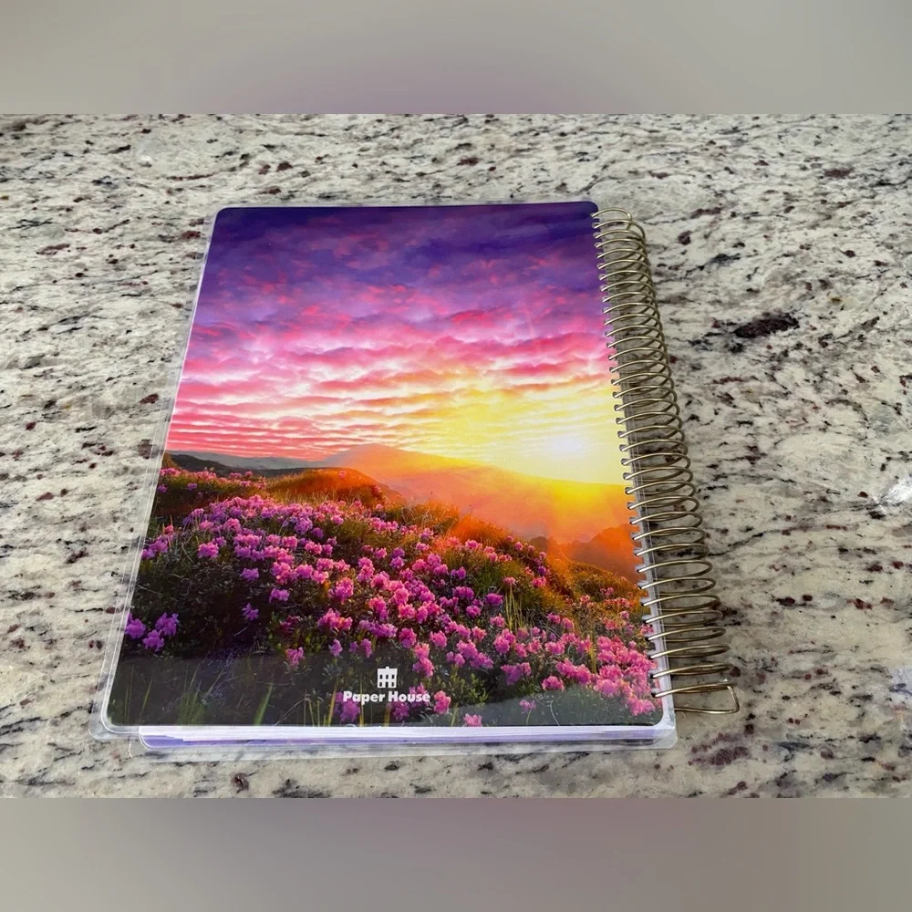 Paperhouse life planner undated 1 John 4:19 spiral bound biblical stickers